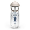 Flip straw water bottle