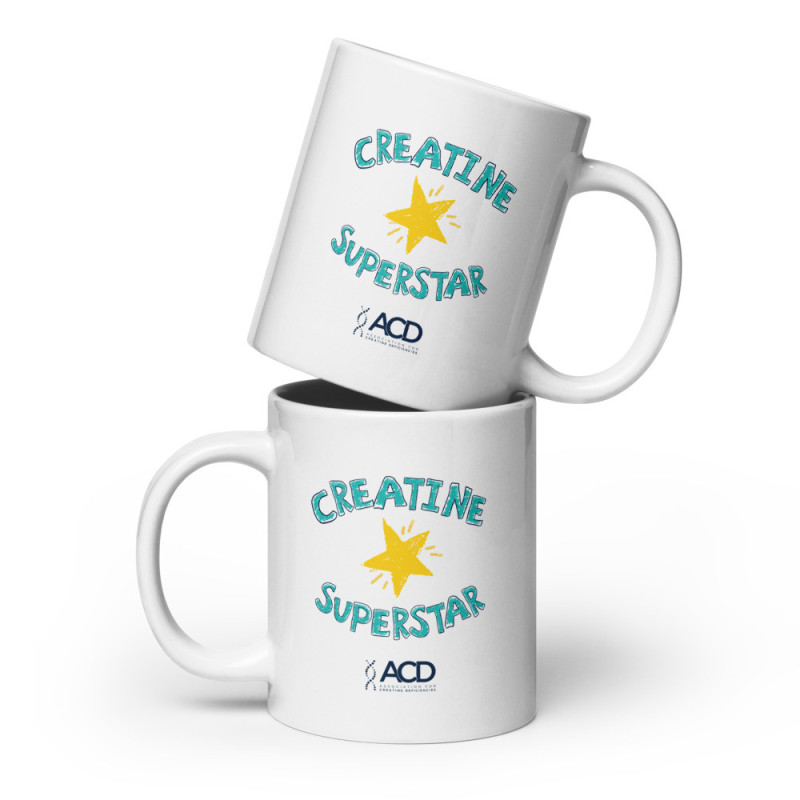 White glossy mug